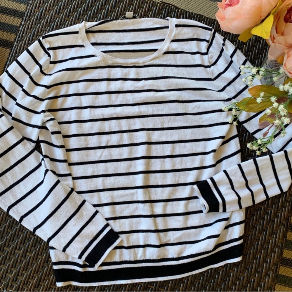 J. CREW | Mercantile Stripe Scoop Neck Sweater